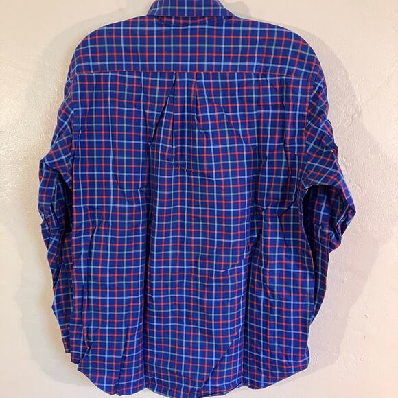 Vineyard Vines Murray Shirt‎ Gingham Blue Red Button Up Shirt - Picture 3 of 5